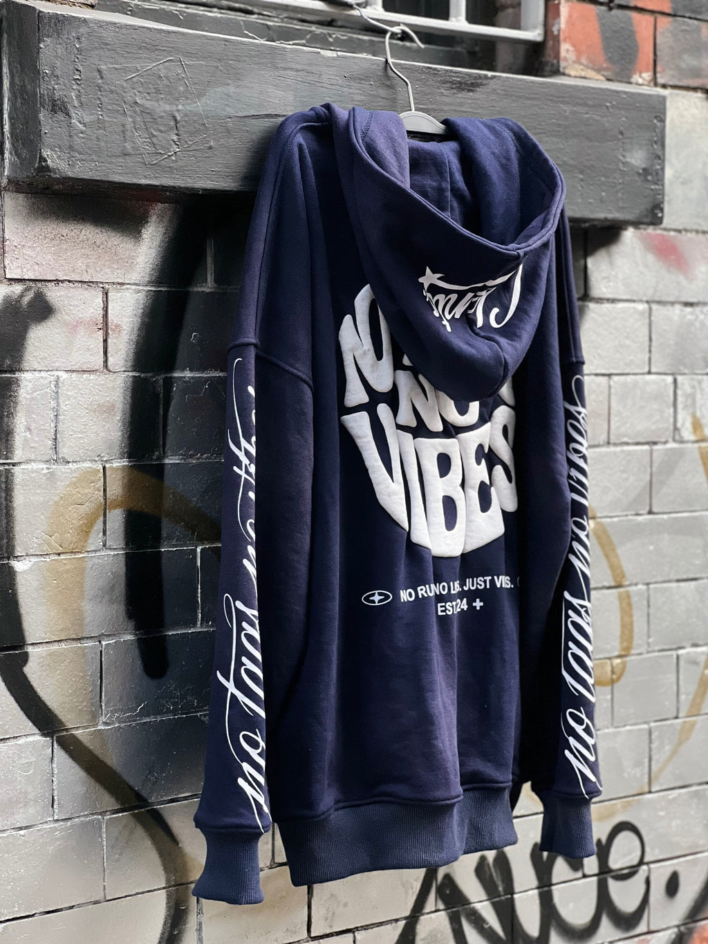 Navy washed Hoodie