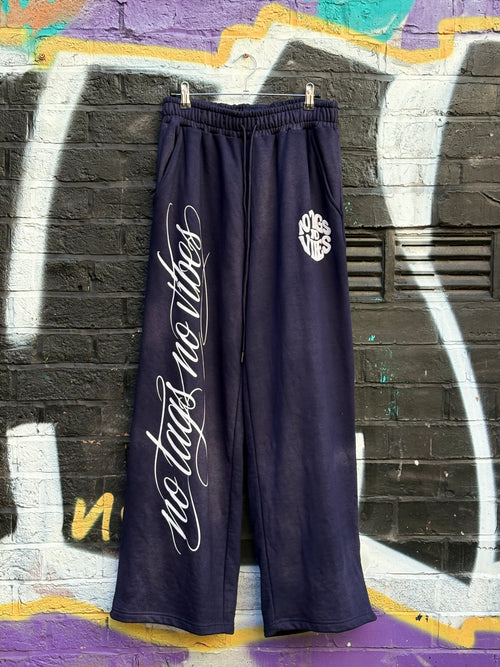 Navy washed Sweatpants