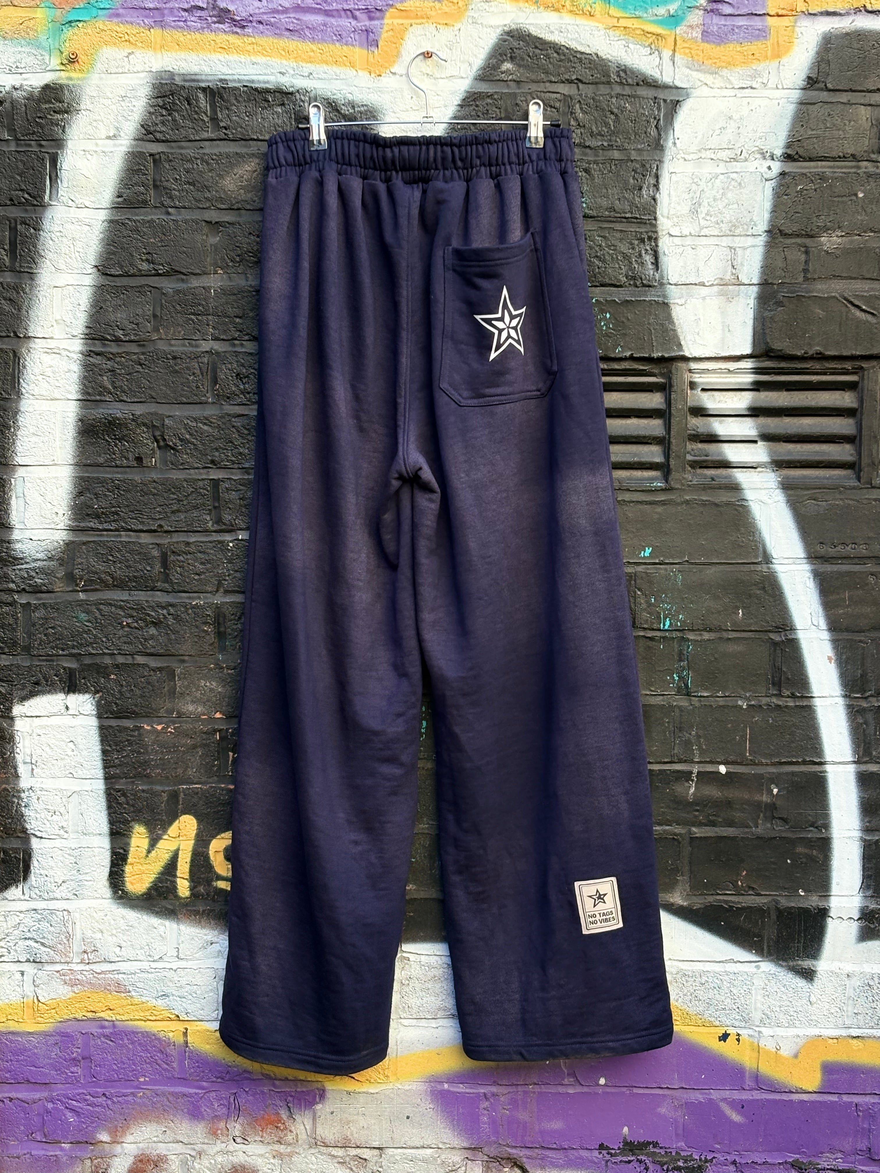Navy washed Sweatpants