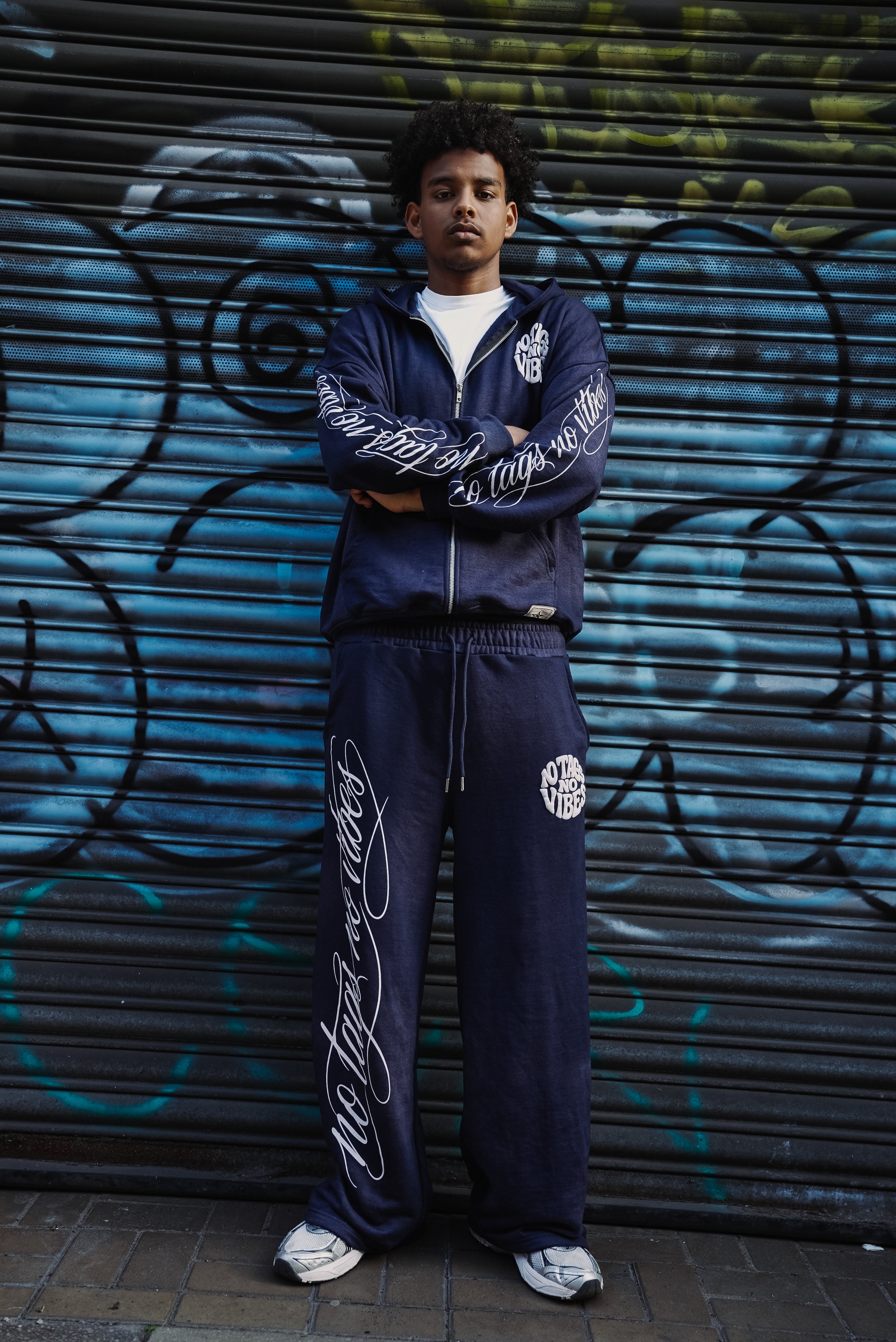 Navy washed Hoodie