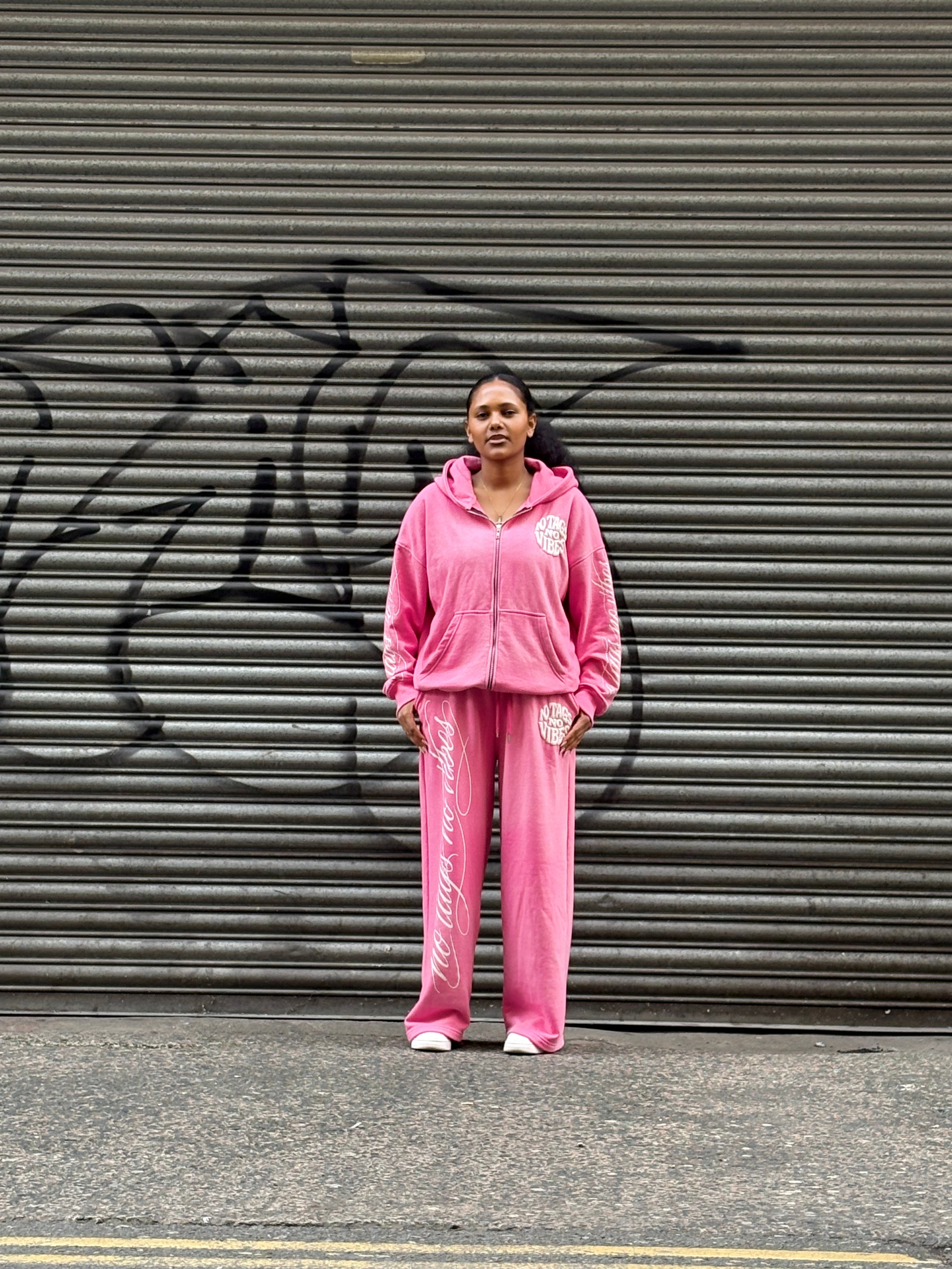 Pink washed Hoodie