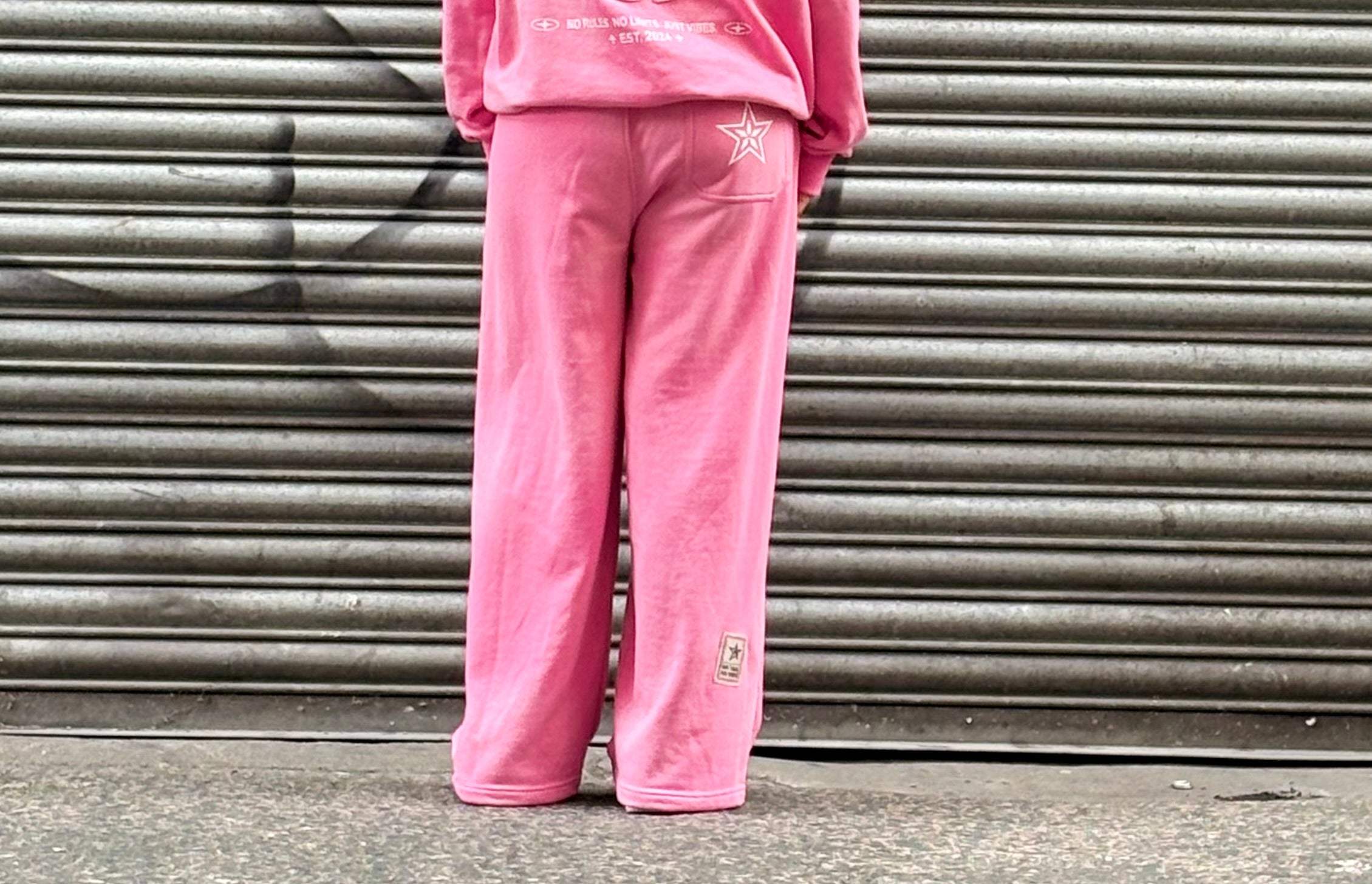Pink washed sweatpants