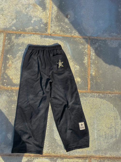 Black washed sweatpants