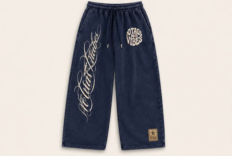 Navy washed Sweatpants