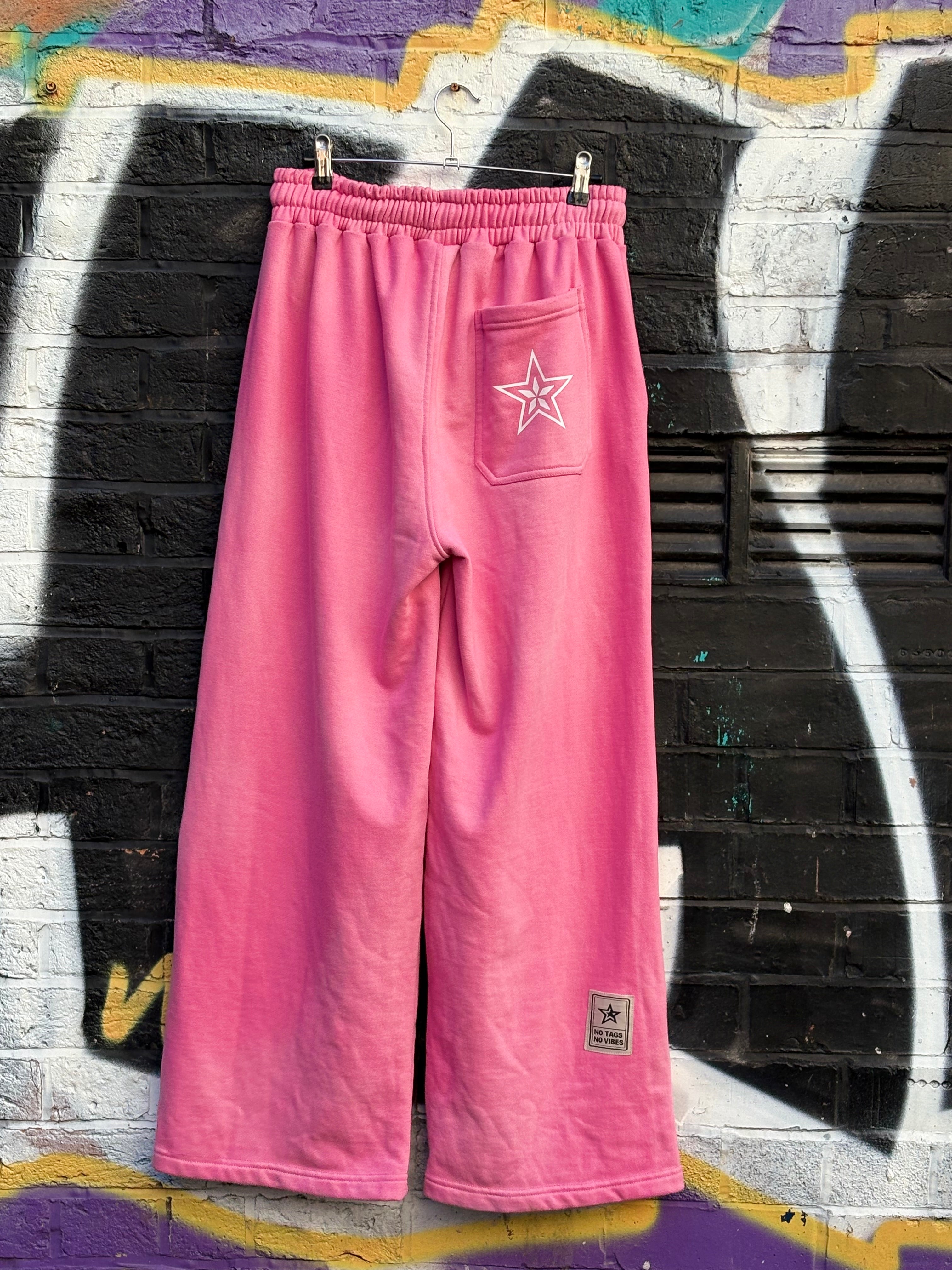 Pink washed sweatpants