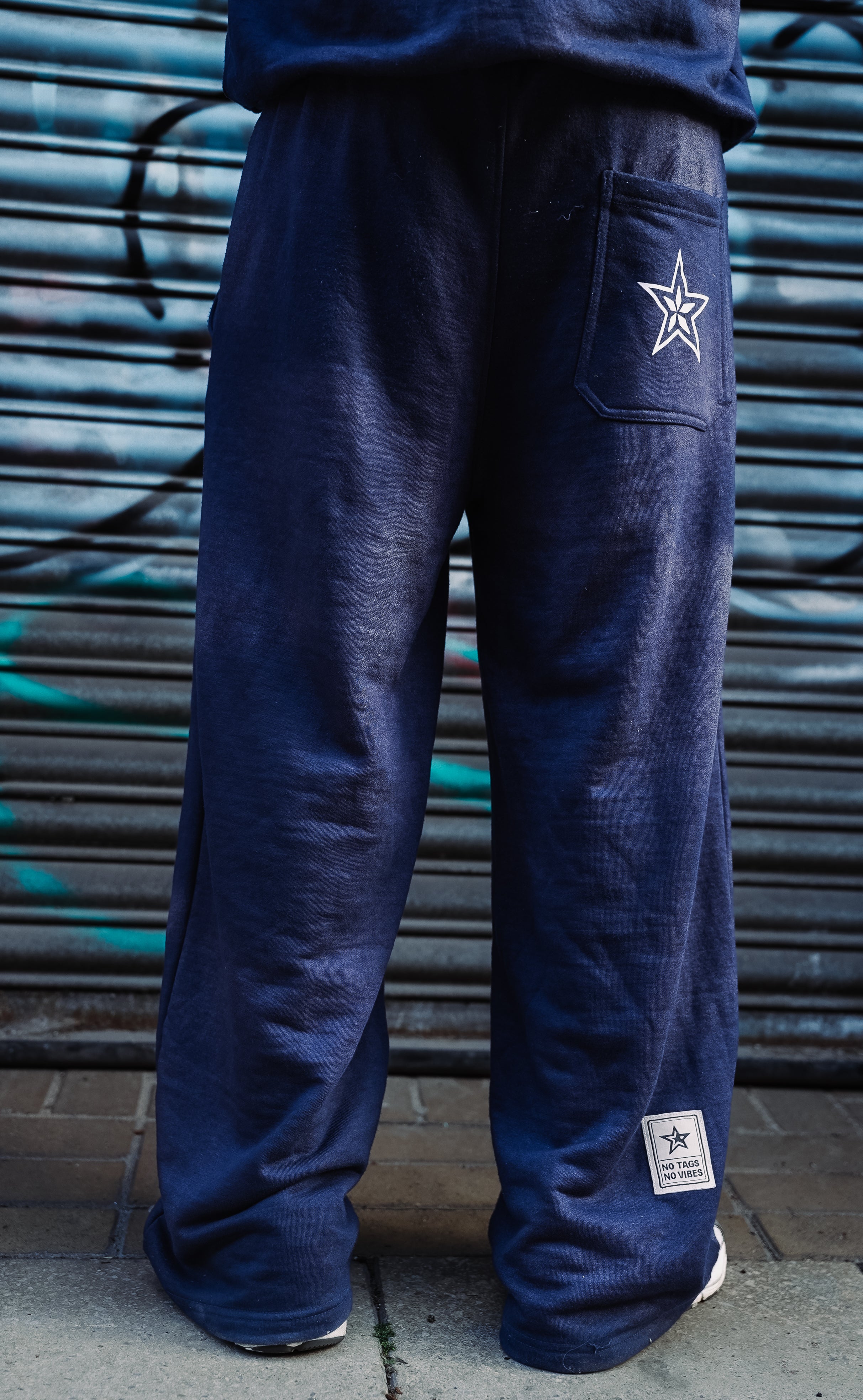 Navy washed Sweatpants