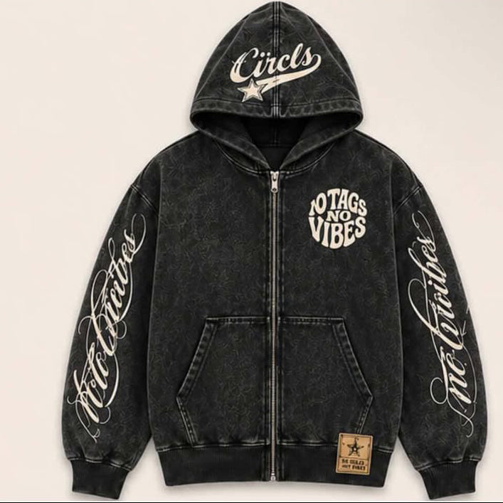 Black washed Hoodie